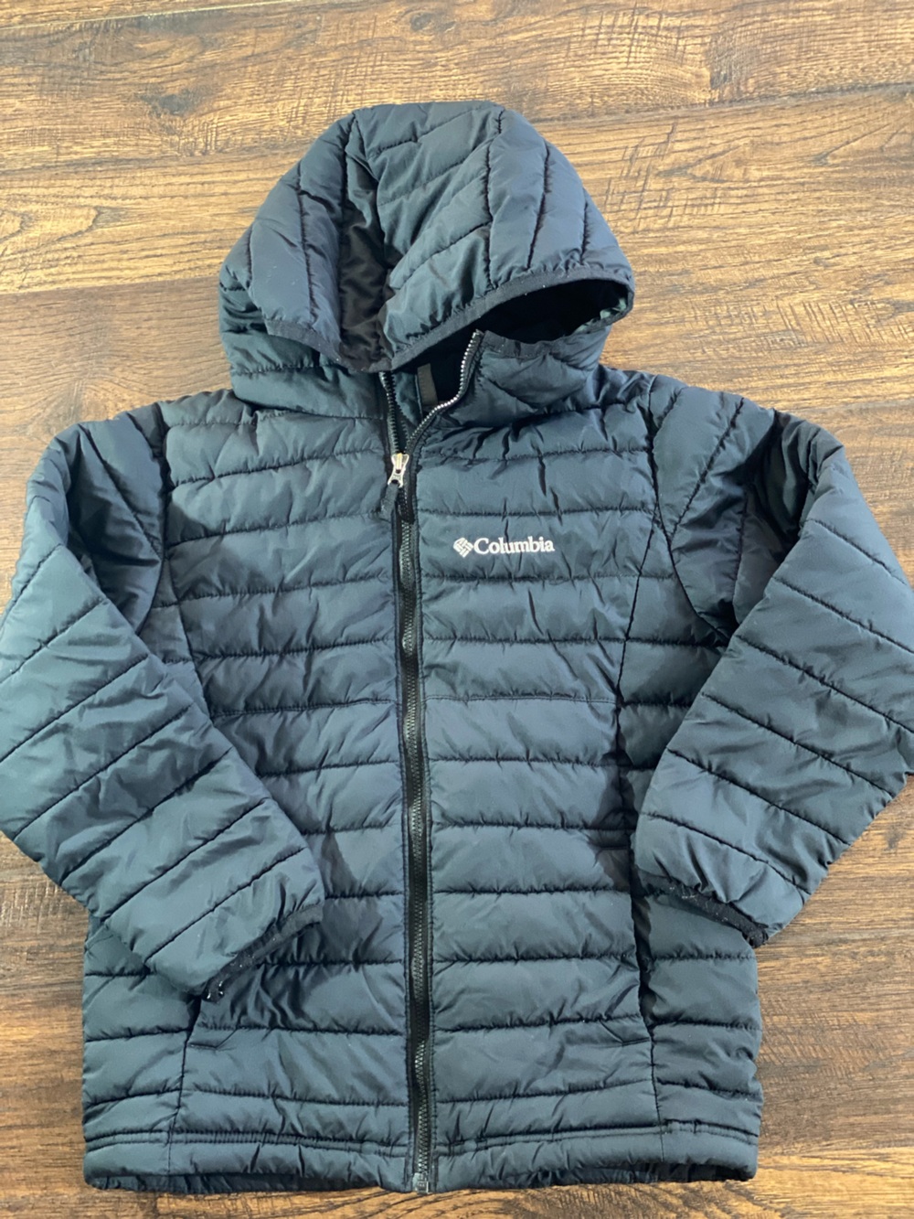 Columbia Kids Black Puffer Jacket with Hood